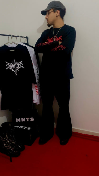 Calça Flare - “Blood String”