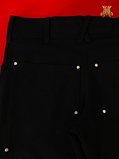 Calça Bootcut - "Obsidian"