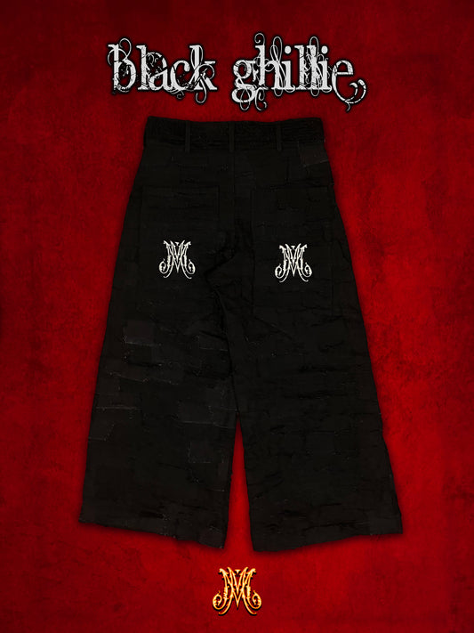Calça Wide - “Black Ghillie”