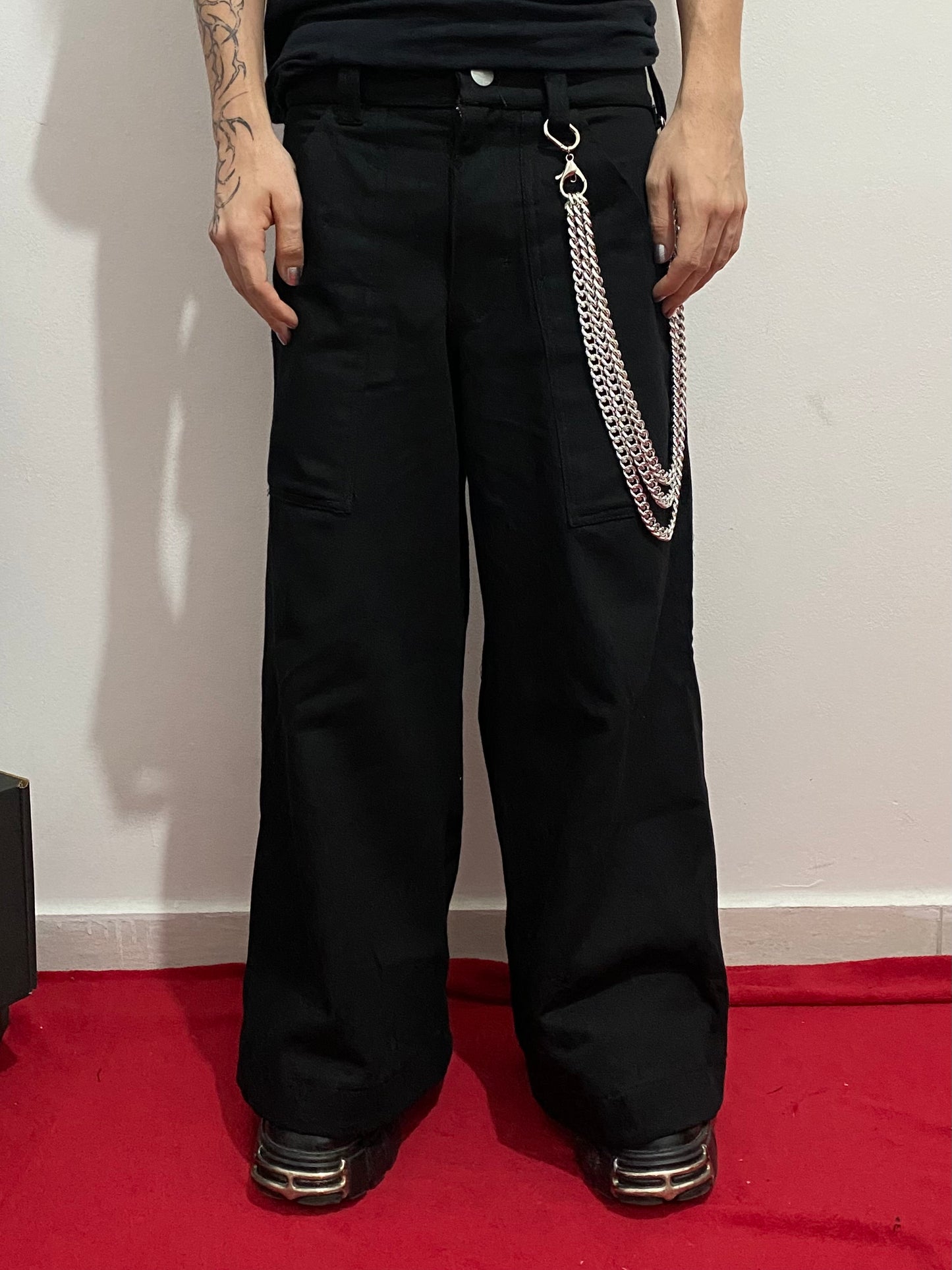 Calça Wide - “Black String”