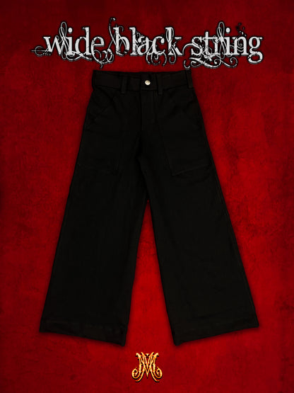 Calça Wide - “Black String”