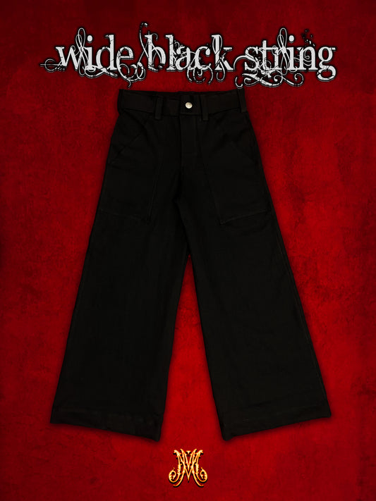 Calça Wide - “Black String”